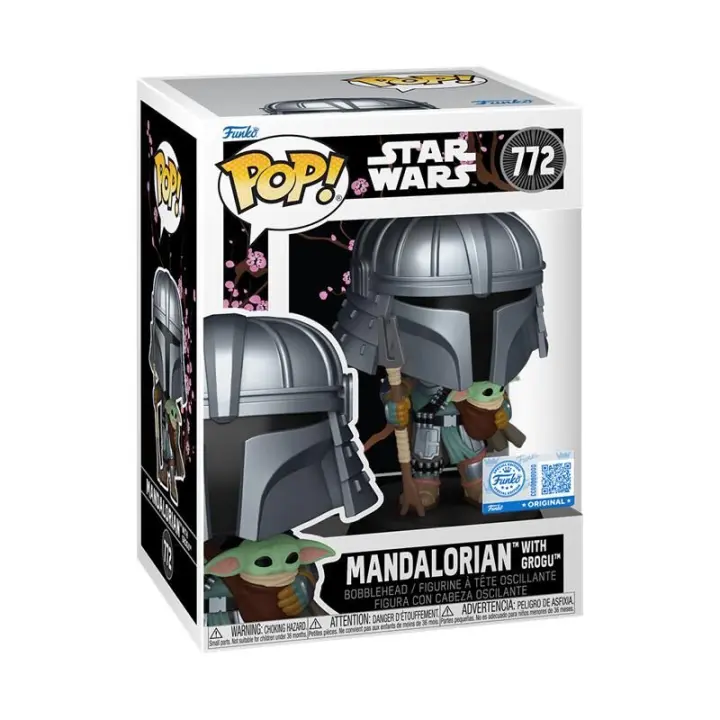 Figura POP Star Wars Impressions  Mandalorian with Grogu ExclusiveFigura  Coleccionable - Idea de Regalo- Mercancia Oficial - Juguetes para Niños y Adultos - Movies Fans - Muñeco para Coleccionistas y Exposición - 1