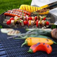 3Pcs Suela De Barbacoa Antiadherente Perforada Para Horno Herramienta De Asado Al Aire Libre Reutilizable Y Resistente Al Calor - details 5