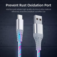 Cable LED brillante de carga rápida 3A, Cable Micro USB tipo C, transferencia de datos de alta velocidad, Streamer fluido, luz LED, Cable USB C - details 5