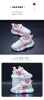 Zapatos De Niños LED Coloridos Frozen Princesa Tenis Infantiles Para Niñas Suela De Goma Transpirables Tallas Para 7-12m Hasta 7-12Años - details 5