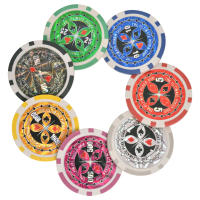 vidaXL Juego combinado póker/blackjack con 600 fichas láser aluminio - details 4