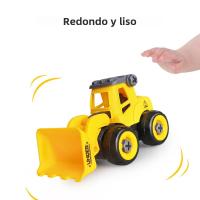 Juego De 4 Vehículos De Ingeniería Para Niños Excavadora Tractor Bulldozer Modelo DIY Juguete De Coche Para Niños Regalo - details 7