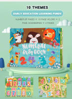 Libro De Actividades Para Niños Con Pegatinas Montessori Juguete Educativo Temprano Para Bebés Y Niños Pequeños Juego De Rompecabezas De Tablero De Aprendizaje - details 9