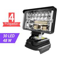 Spotlight LED Portátil Sin Cable Para Pesca Y Emergencias Tamaño 3/4/5/8 Pulgadas Adecuado Para Baterías Makita 20V Material De Aluminio - details 2