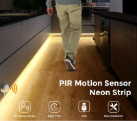 Tira De LED COB Con Sensor De Movimiento PIR Adhesiva Para Iluminación De Armarios Cocina Dormitorio Y Retroiluminación De TV Luz DC 5V Decorativa - details 0
