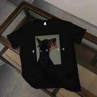 Camiseta De Algodón 100% Para Hombre Y Mujer Estampada De Doberman Estilo Hip Hop Y Gótico Camiseta De Verano Oversized Para La Calle - details 0