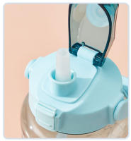 Botella De Agua Portátil De 2L Con Palanca Y Marca De Tiempo Para Deportes Al Aire Libre Y Fitness Juguete De Bebida Ecológico Reutilizable - details 2