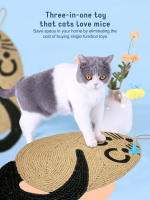 Alfombra De Rascado Para Gatos En Forma De Ratón Divertido Tablero Colgante De Tres Niveles Antideslizante Material De Sisal - details 7