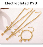 Encanto Zirconia Acero Inoxidable Pequeño Árbol Guante Alce Colgante Collar Gotas de Aceite Verde Elementos de Navidad - details 8