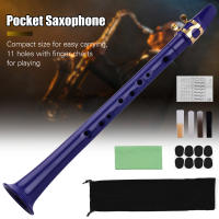 Saxofón Mini De Bolsillo C Con 11 Agujeros ABS Con Boquilla De Alto 4 Piezas De Acrílico 8 Piezas De Almohadillas Dentales 8 Piezas De Reeds Y Carteles De Dedos - details 6
