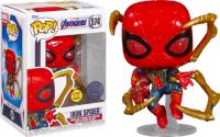 Funko Iron Spiderman Spider Man Spider-Man Endgame Avengers VEngadores GITD gauntlet guantelete  574 Funko Pop Vinyl Figura Glow in the dark brilla en la osucridad - details 1