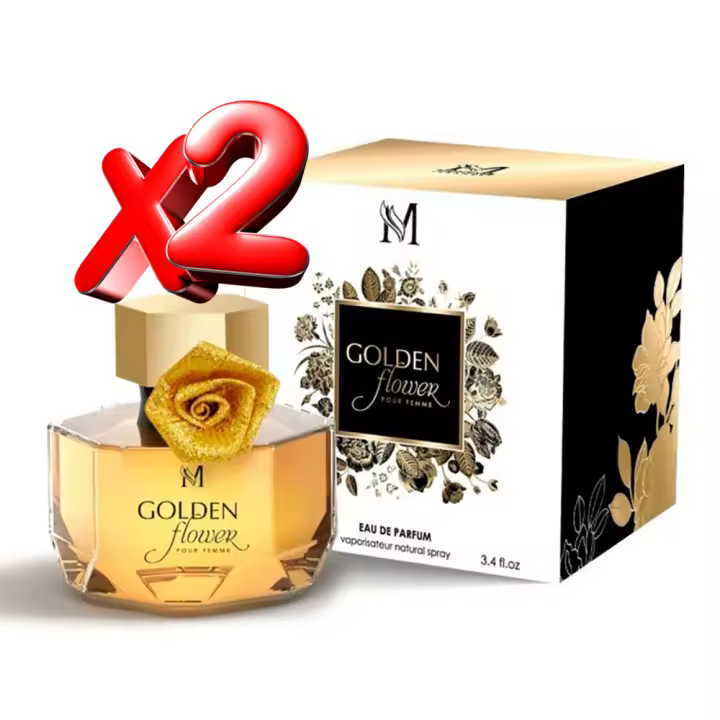 2 UNIDADES GOLDEN FLOWER FEMME Eau De Parfum Pour Femme 100Ml Montage spray de perfume para mujer - 1