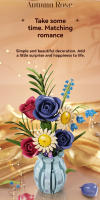 Juego De Bloques Creativos En Forma De Rosa Con Maceta Modelo Decorativo Para Niñas Juguete DIY Para El Día De San Valentín Regalo De Navidad - details 10