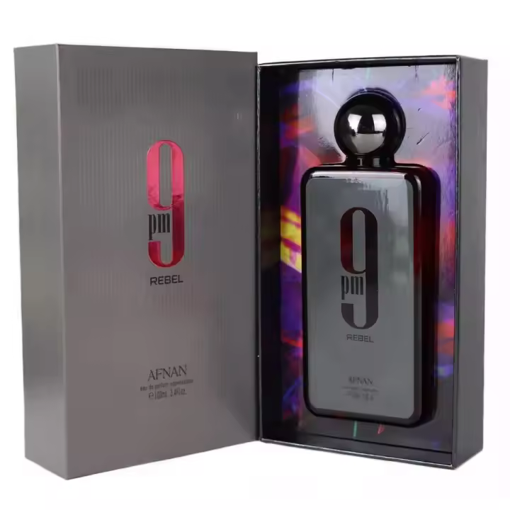 ✨ Perfume Arabe 100% Original 9 PM Rebel Afnan 100ml – Exclusiva Fragancia Unisex de Carácter Oriental y Estilo Audaz ✨ - 1