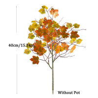 Arbol De Maple Artificial De 40-60cm Hojas De Maple Falsas Para Decoración De Halloween Y Festivales De La Cosecha Material De Seda Y Plástico - details 5
