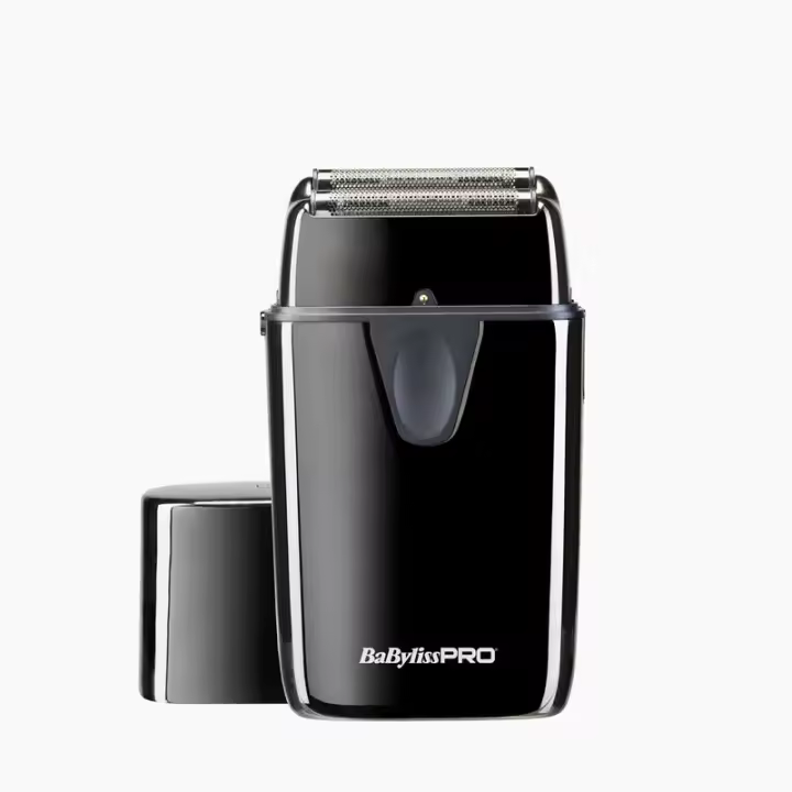 BabyLiss Pro Máquina UVFOIL 02 UV Double Foil Shaver - Máquina de Rasurado Afeitadora Metálica de Doble Lámina - FXLFS2E - Cortapelos de Afeitado Profesional - Desinfección por Luz UV Antibacteriana - Cuchillas de Titanio Negro de 44mm - 1