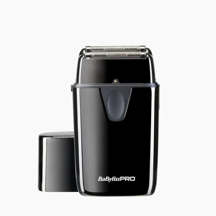 BabyLiss Pro Máquina UVFOIL 02 UV Double Foil Shaver - Máquina de Rasurado Afeitadora Metálica de Doble Lámina - FXLFS2E - Cortapelos de Afeitado Profesional - Desinfección por Luz UV Antibacteriana - Cuchillas de Titanio Negro de 44mm - 1