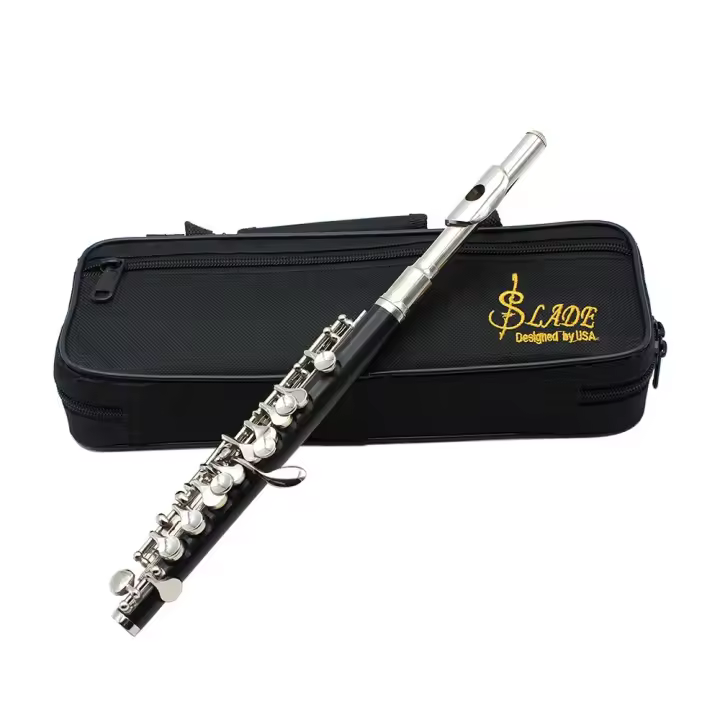 SLADE Piccolo Con 16 Agujeros En Clave C Multicolor Plata Y Cobre Blanco Instrumento De Viento Con Accesorios - 1