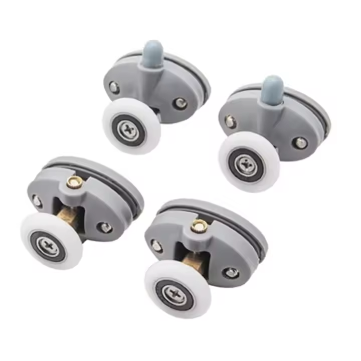 Regalos de Navidad, ruedas para mampara de ducha, poleas de plástico ABS, rodillos para puertas corredizas, ruedas para cabinas de ducha y baños. - 1