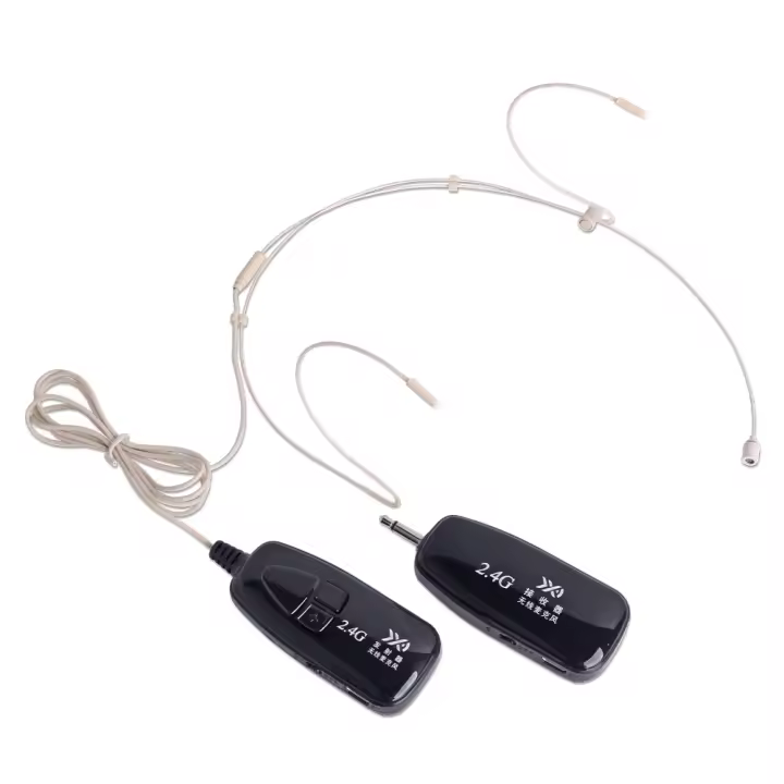 Auricular Y Micrófono Inalámbrico 2.4G 160ft Para Amplificador De Voz Sistema PA No Soporta Teléfono Laptop Condensador Estilo Auricular - 1