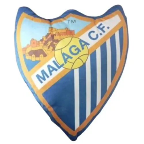 Cojin 3D Malaga C.F, Licencia 100% Oficial, Color Azul y Blanco, New Import - Kiglam - 1