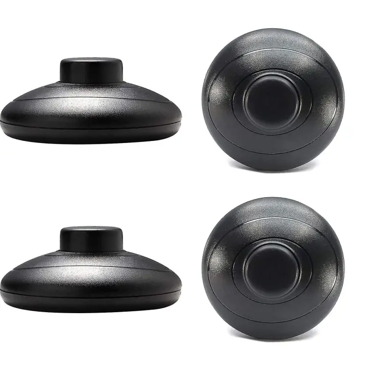 4pcs Foot Switch, Ac 125v/3a 250v/2a Black Round Foot Switch Spdt No Nc Foot Control Switch For Floor Lamp And Table Lamp [xh] - 1