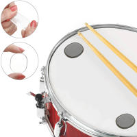 6Pcs Pegatinas De Silicona Para Batería Silenciador De Golpes Control De Sonido Accesorios Para Percusión Tamaño 3.1x2.4x0.36cm - details 1