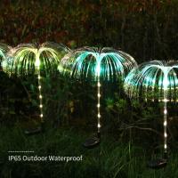 Luz De Jardín Solar De Medusa Colorida Y Gradiente Cadena De Luz Simulación De Fuegos Artificiales Para Paisaje Exterior - details 2