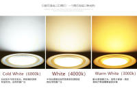 Bombeo LED De Techo Recubierto 220V Ajustable En Tres Colores 5W 7W 9W 12W 15W Lámpara Fría Y Cálida Blanca Para Sala De Estar - details 15