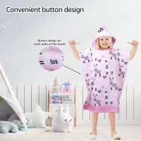 Toalla De Baño Infantil Con Capucha Microfibra Para Niños Ropa De Baño De Playa Y Cambio Tamaño Mini Estampado Animal - details 6