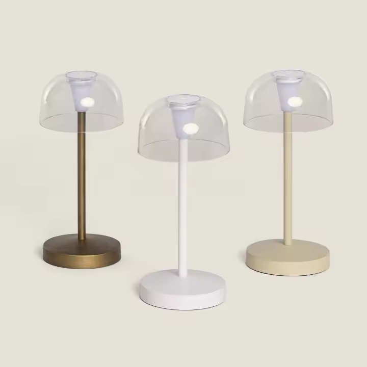 Lámpara de Mesa LED Portátil para Exterior Metal con Batería Recargable Lendora - 1