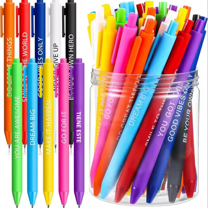 10 Piezas De Bolígrafos De Tinta Gel Retráctiles Con Citas Inspiracionales Y Motivacionales Para Escritura Suave Oficina Y Hogar - 1
