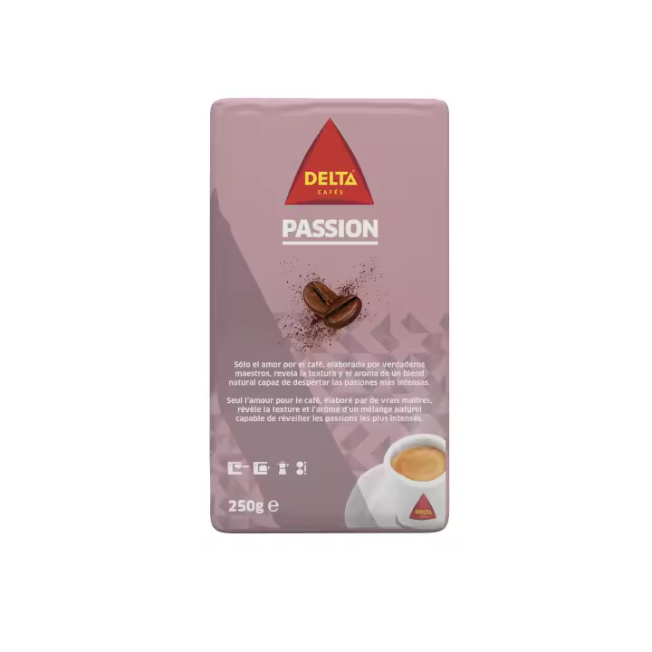 Delta Pasion  - Café Molido Natural 250 Gr - Notas cítricas y matices afrutados y achocolatados. - 1