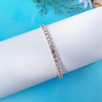Pulsera de tenis clásica y brillante, cadena de muñeca de cristal, accesorios de mano ajustables, joyería para mujeres y niñas - details 3