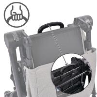 LORELLI Carrito de bebé trio REYA hasta 22 kg de Lorelli,con capazo duro y manillar reversible - details 6