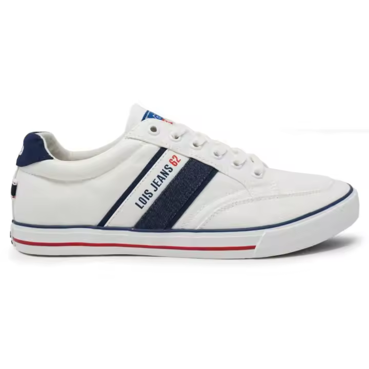 Deportiva lona Lois para hombre 61278 blanco - 1