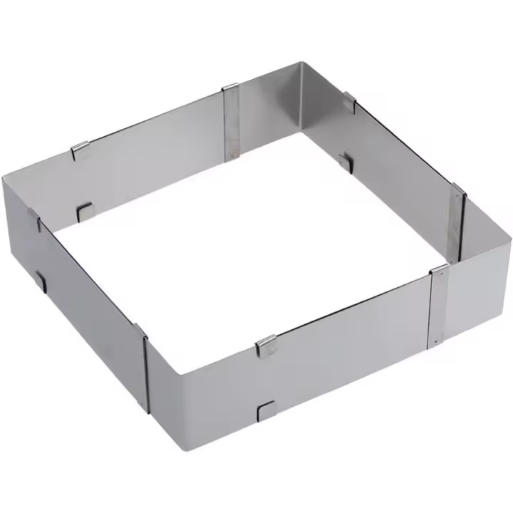 Molde rectangular ajustable de la torta - 1