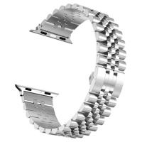 Correa De Reloj De Acero Inoxidable Para Apple Watch Serie 9/8/7/6/5/4/3/SE Compatible Con iWatch Ultra 2 49mm 45mm 44mm 42mm 41mm 40mm 38mm - details 3