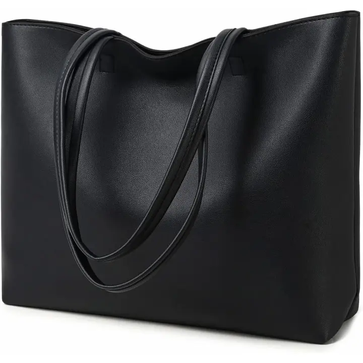 Bolsos de Mano para Mujer, bolsos simples de cuero de PU with ASA superior, bolsos de Buma para la escuela y el trabajo - 1