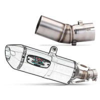 Escape De Moto Modificado Middle Link Pipe 51mm Inlet Para CFMOTO CF 450 SR 2022 2023 Año Instalación Directa Sin Requerir Herramientas - details 2