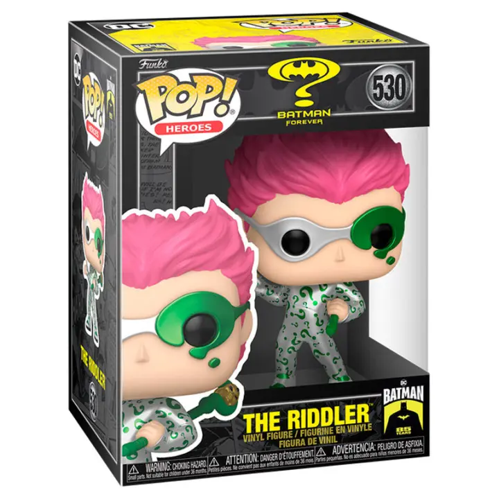 Figura Pop Dc Comics Batman Forever The Riddler-Figura de Vinilo Coleccionable - Idea de Regalo- Mercancia Oficial - Juguetes para Niños y Adultos - Movies Fans - Muñeco para Coleccionistas y Exposición - 1