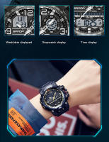 Reloj Deportivo De Moda SANDA 3133 Para Hombres Resistente Al Choque Y Al Agua 50M Reloj De Pulsera Cuarzo Militar Digital Con Pantalla LED Y Chronógrafo - details 3