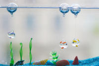 5PCS Decoración De Lagoonería Creativa Con Bola De Ballena Luminosa De Vidrio Para Acuario Decoración De Burbujas Para Micro Paisaje - details 7