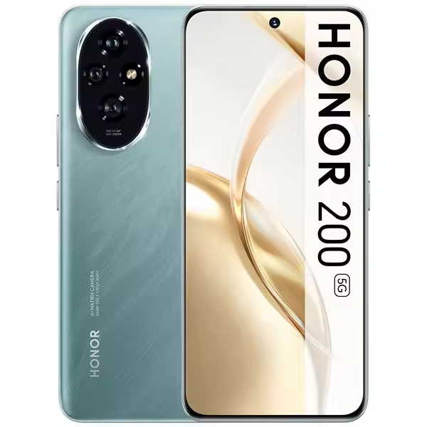 HONOR 200 5G -12GB RAM + 512GB ROM - Dual Sim,  Batería 5200mAh, Snapdragon 7s Gen 3,Triple Cámara 50 MP, Pantalla 6.7'', NFC, MagicOS 8.0/Android 14 - Verde - 1
