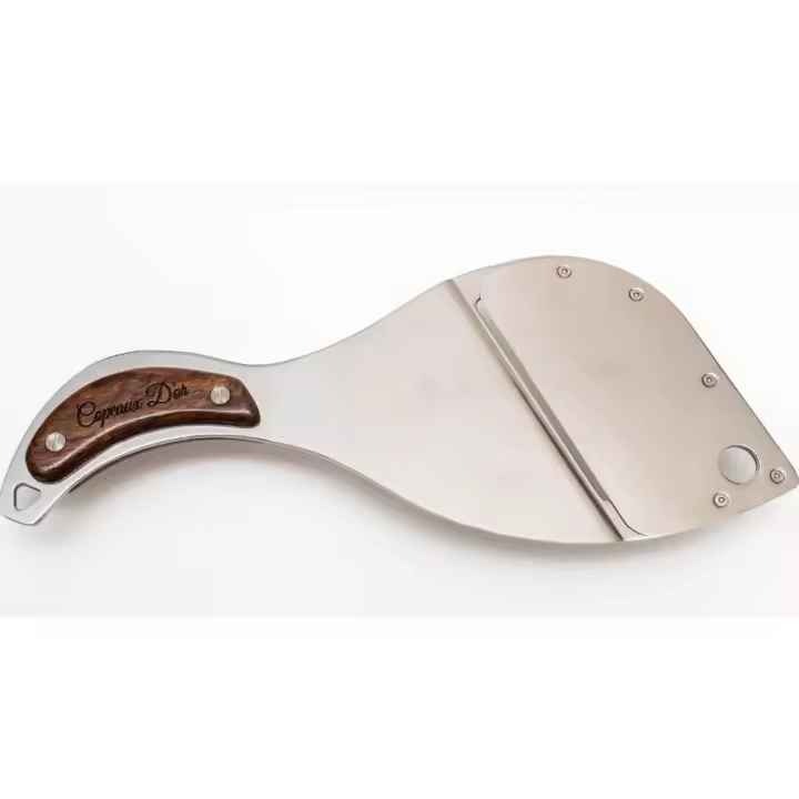 Laminador elegante de Trufa de Mesa de Acero Inoxidable Ajustable con mango de madera Capeaux D’or - 525 gr - Herramienta de Alta Cocina para Filetear Trufas - Gourmet & Chic - modelo 8 437022177168 - 1