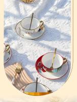 Juego De Tetera Y Taza De Cerámica Con Caja De Regalo Manija Plateada Dorada Vaso De Té De Navidad Cuchara Soporte Para Café Xmas Gifts - details 10