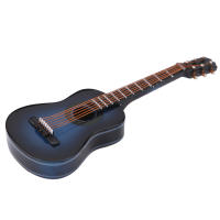 Guitarra De Madera Miniatura Con Soporte Decoración Moderna Simplicidad Para Escritorio Del Hogar Opciones De Tamaño 10cm Y 14cm - details 3