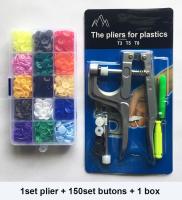 Kit De Botones De Resina Plástica T5 Con Herramienta De Presión De Botones Y Clip De Cierre Rápido Para DIY Costura - details 7