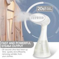 Vaporizador de ropa portátil de 1500 W, rápido en 15 s, de 300 ml Depósito extraible, compacto y portátil para Viajes, hogar y oficina. - details 0
