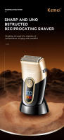 Kit De Pelacabelos Recargable Kemei Profesional Con Cuchilla DLC KM-2242 KM-2351 KM-3209 Trimmer Eléctrico Para Hombres Barbería Corte Seco Y Húmedo Indicación De Carga Tiempo De Carga 3H Y Uso 160Mins - details 21